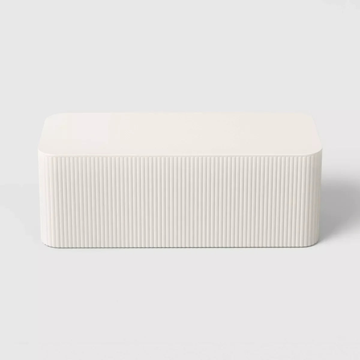 Ribbed Cable Management Box Cream - Threshold™