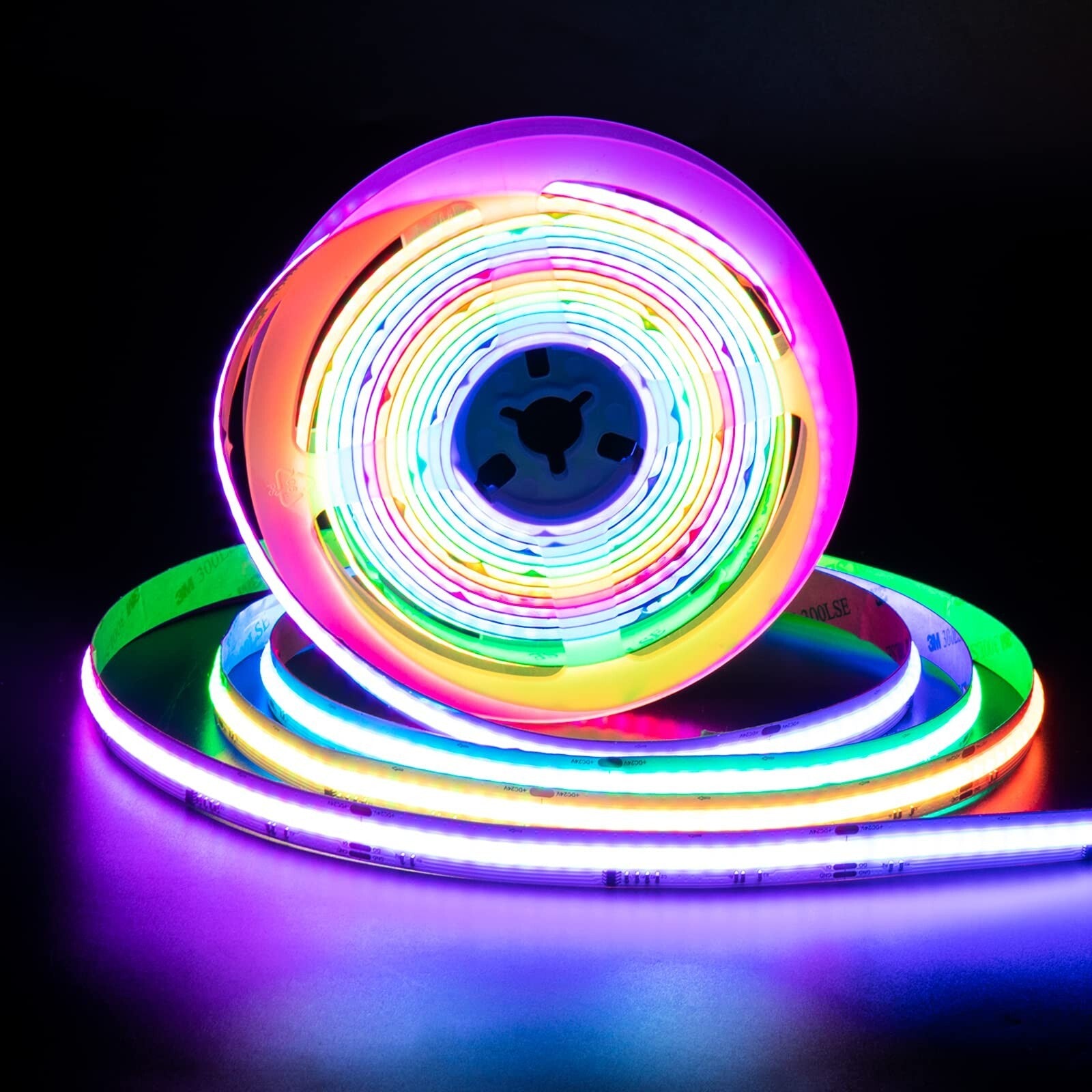 PAUTIX RGB Smart IC COB LED Strip Light Addressable 24Ft/7.5M,Ul-L