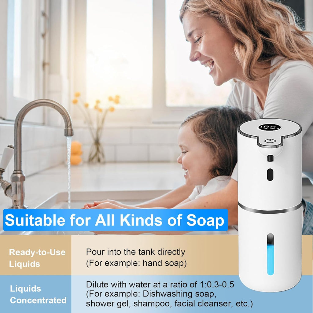 Smart Touchless Soap Dispenser - Rechargeable & Waterproof
